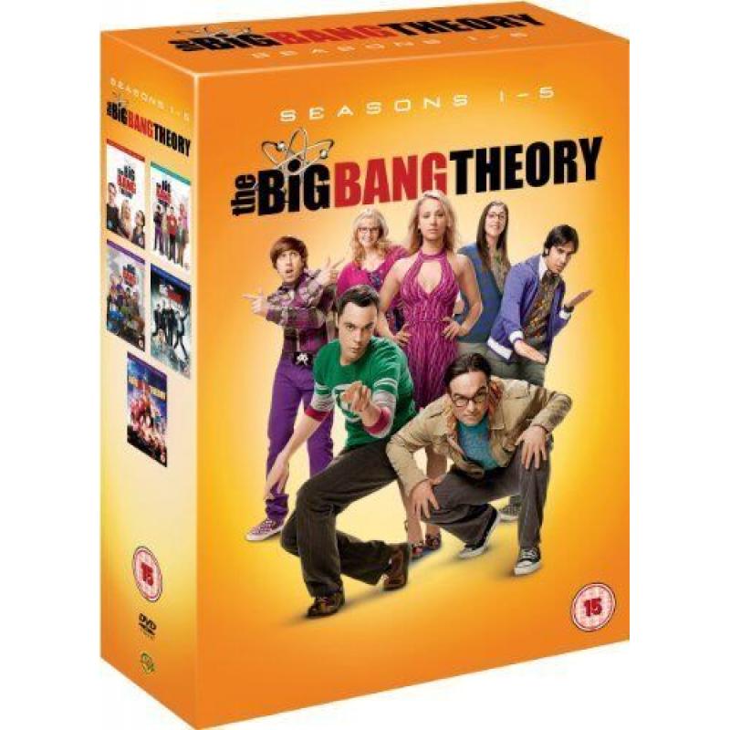 THE BIG BANG THEORY SEASONS 1-5 DVD BOXSET BRAND NEW SEALED CHEAPEST BOXSET ONLINE ONLY £2.99 + POST UK BUYERS ONLY