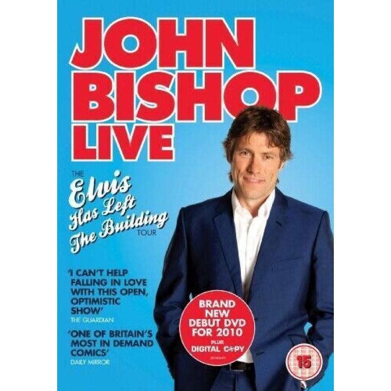 JOHN BISHOP LIVE THE ELVIS HAS LEFT THE BUILDING TOUR BRAND NEW SEALED