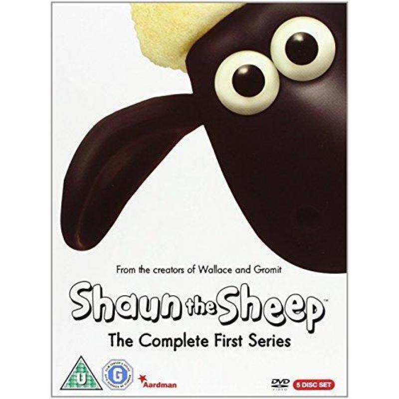 SHAUN THE SHEEP THE COMPLETE FIRST SERIES 5 DISC DVD BOXSET  BRAND NEW SEALED £1.99 + £.3.49 POST CHEAPEST BOXSET ONLINE